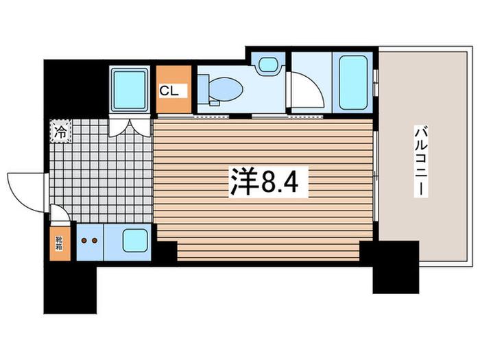 CASA VEDUTA(ワンルーム/9階)の間取り写真