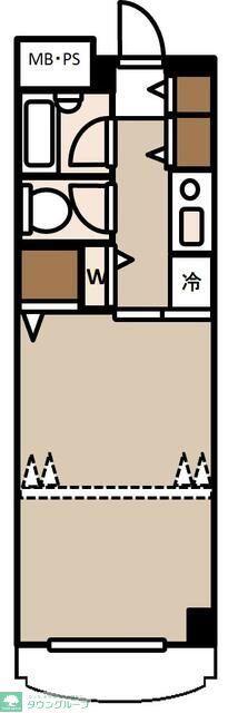 日神パレス生麦(1K/10階)の間取り写真