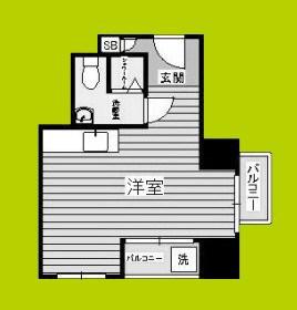 大京ビルマンション新大阪(ワンルーム/3階)の間取り写真