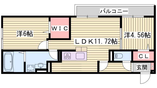 K Sハピネス(2LDK/3階)の間取り写真