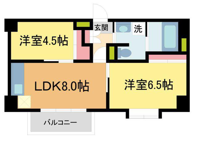 FOREST COURT ITAMI(2DK/2階)の間取り写真