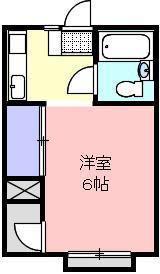 ジュネ壱番館(1K/1階)の間取り写真