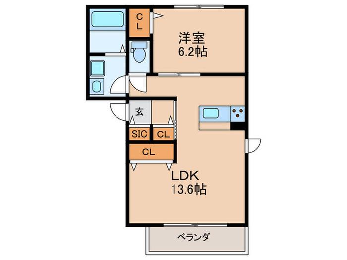 LAFORET LIVRE(1LDK/3階)の間取り写真
