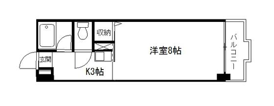 パティオ舟入(1K/5階)の間取り写真
