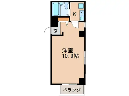 パルナス本町通(1K/7階)の間取り写真