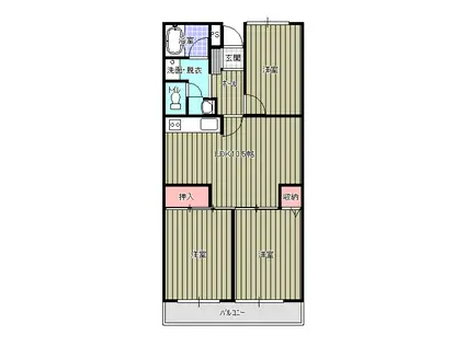 グリーン56(3LDK/2階)の間取り写真
