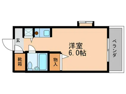 グラシオーズ・メゾン(ワンルーム/1階)の間取り写真