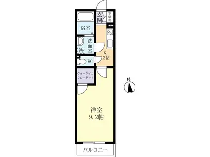 PRINCESS中央(1K/5階)の間取り写真