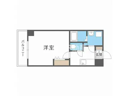 クレールソフィア都島(1K/8階)の間取り写真