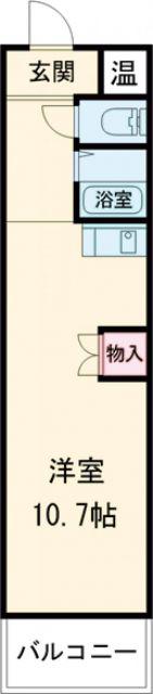 MKタウン江場B(ワンルーム/4階)の間取り写真