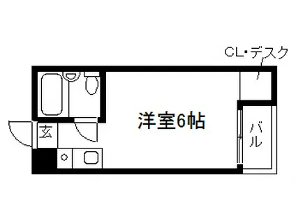 檸檬ハウス(1K/1階)の間取り写真
