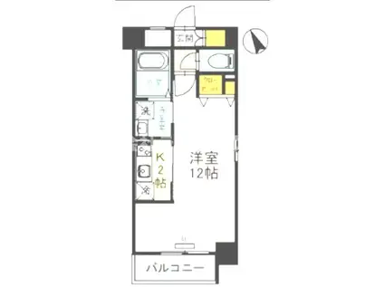 NISHITENMA-Y´SVILLAGE(1K/8階)の間取り写真
