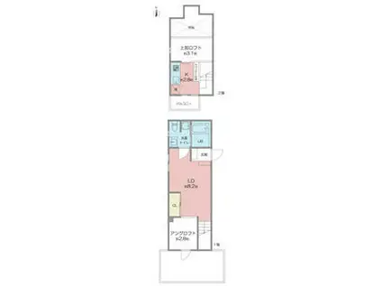 RADIANCE守山(ワンルーム/1階)の間取り写真