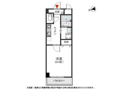 アーバンリブ(1K/1階)の間取り写真