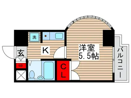 T′S GARDEN南柏(1K/7階)の間取り写真