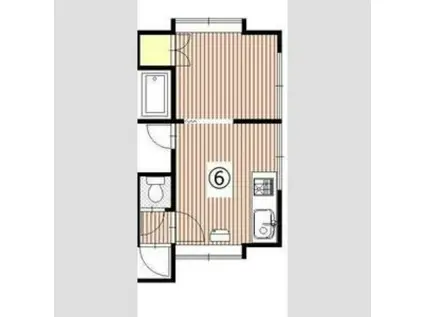 カトレア南郷(1DK/3階)の間取り写真