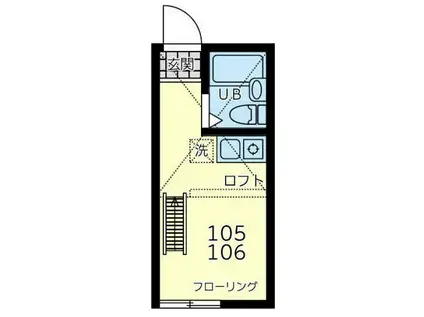 さくら新子安(ワンルーム/1階)の間取り写真