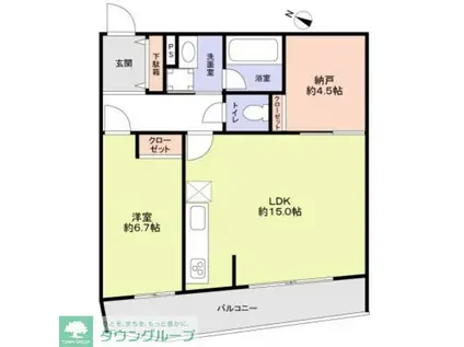 THE TAKASUNA KULTURCE(1SLDK/1階)の間取り写真