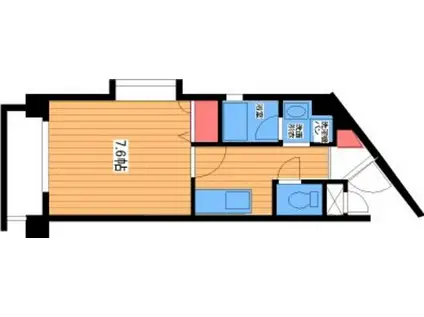 ロベリアコート城南(1K/3階)の間取り写真