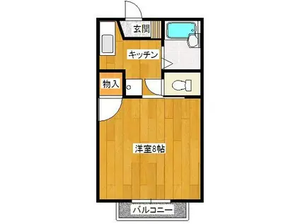 グレイス三宅(1K/1階)の間取り写真