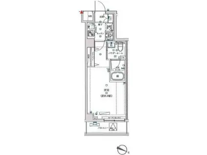 スクエアシティヒガシハクラクマキシヴ(1K/3階)の間取り写真