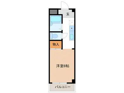 リベラル・オータ(1K/2階)の間取り写真