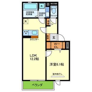 YKメゾン舞子台(1LDK/3階)の間取り写真