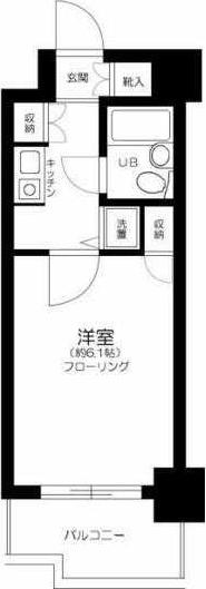 ライオンズマンション東墨田(1K/7階)の間取り写真