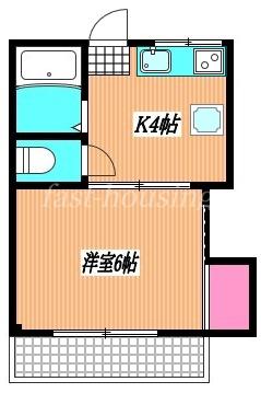ハイムマキ(1K/2階)の間取り写真