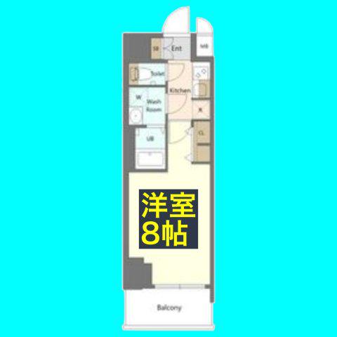 S-RESIDENCE高岳BRESA(1K/3階)の間取り写真