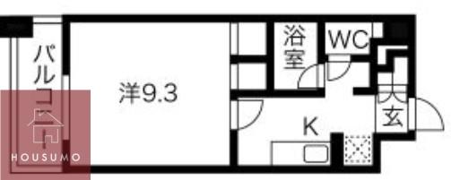 グランシャルマン新大阪(1K/4階)の間取り写真
