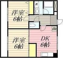 プレアール江南II(2DK/2階)の間取り写真