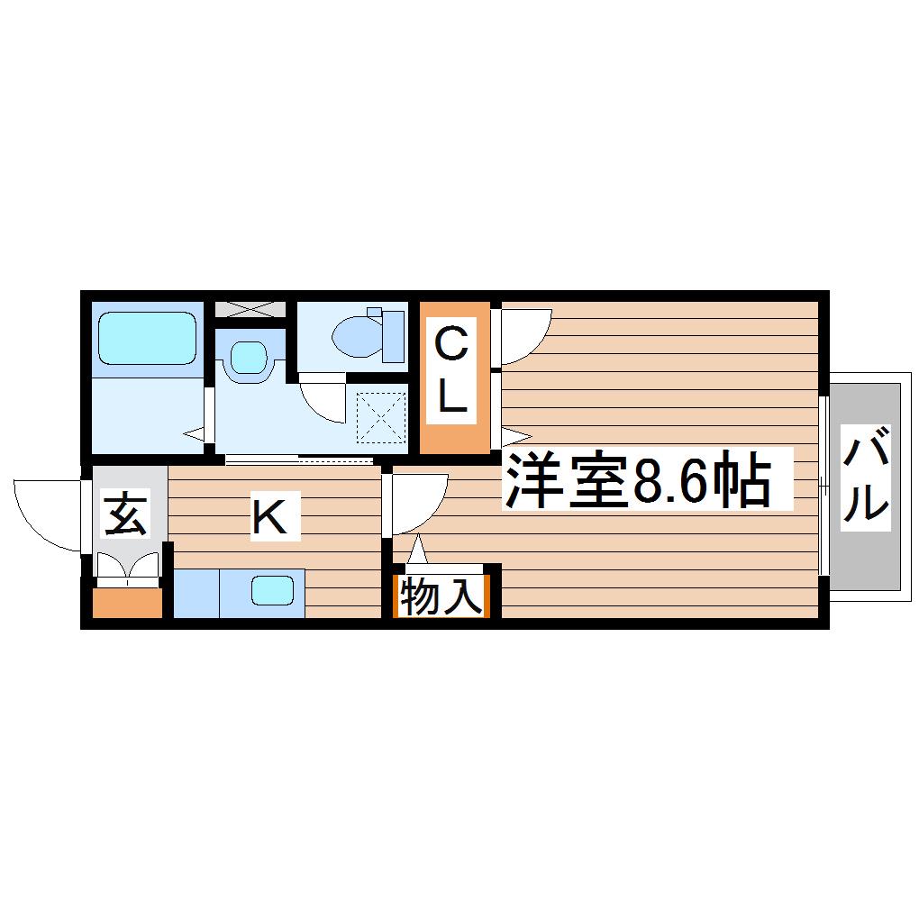 元町参番館(1K/1階)の間取り写真