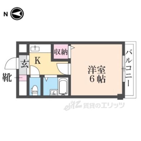 エス・ティマンション旭町(1K/1階)の間取り写真
