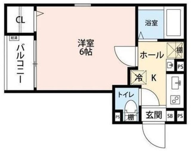 グランクオール京成立石(1K/3階)の間取り写真