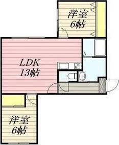 CASA OTTO(2LDK/4階)の間取り写真