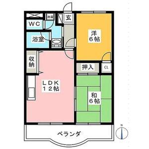 グランチェスタ43(2LDK/2階)の間取り写真