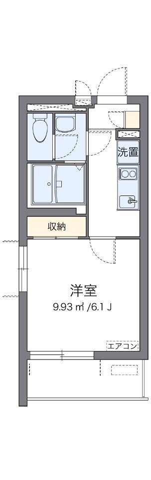 クレイノLABOON戸越(1K/3階)の間取り写真