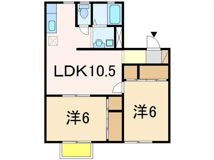 サンルミナス(2LDK/2階)の間取り写真