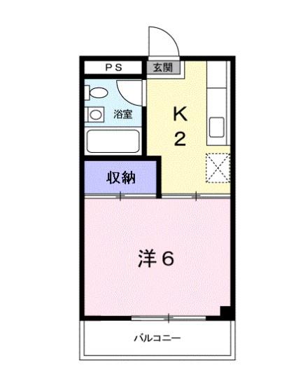 光ハイツ・杉本(1K/1階)の間取り写真