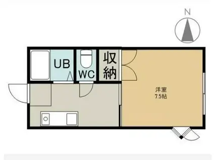 メゾンアドリーム(1K/2階)の間取り写真