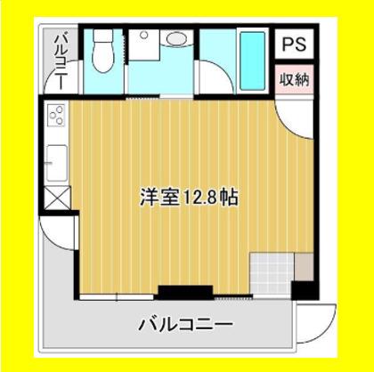 GREEN TERRACE(ワンルーム/2階)の間取り写真