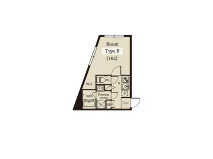 J-ARC目白御留山(ワンルーム/1階)の間取り写真