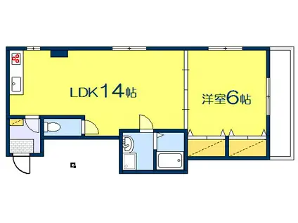 アポイントビル舟入本町(1LDK/5階)の間取り写真