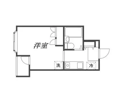グリーンプゾム(ワンルーム/3階)の間取り写真