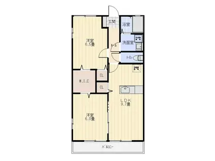 サニーサイドIII(2LDK/1階)の間取り写真