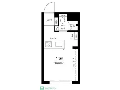 新宿早稲田レーベル(1K/4階)の間取り写真