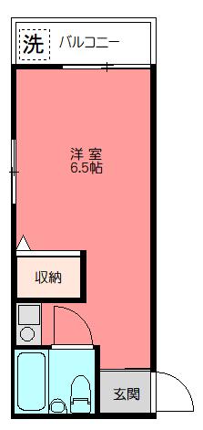 エスター壱番館(1K/2階)の間取り写真