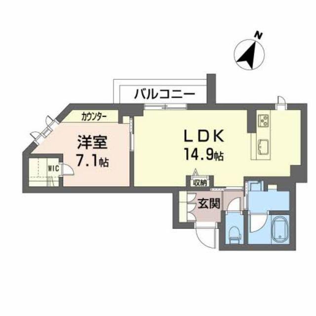 MIKEEL SENDAI GORIN(1LDK/2階)の間取り写真