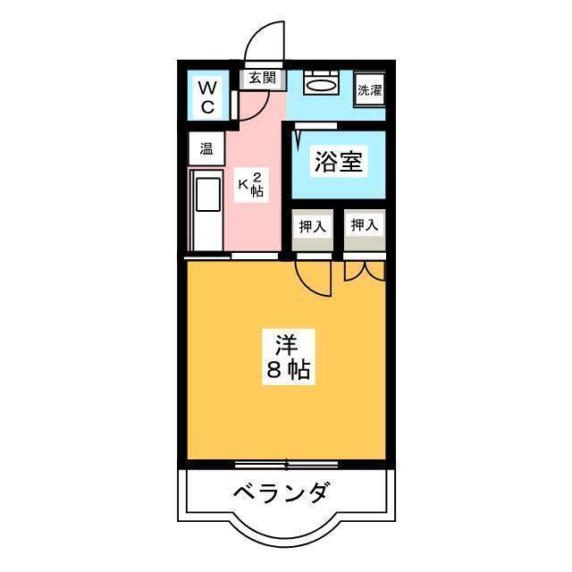 コンフォート上野(1K/3階)の間取り写真